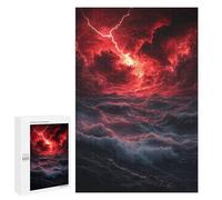 Jigsaw 1000 PCS Stormy Sea with Lightning -3 Puzzle For Teenagers Enhance Memory Train Your Brain And Hands Addictive Toys to Cultivate Patience 1000 PCS