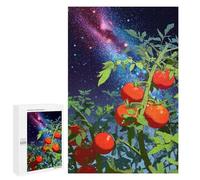 Jigsaw 1000 PCS Tomato Plants Under Galaxy Sky Jigsaw Puzzles for Adults Improve Memory Challenging To Complete Christmas Birthday Gifts 1000 PCS