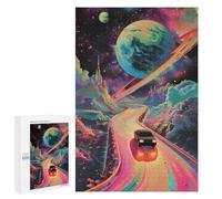 Jigsaw 1000 PCS Vibrant Cosmic Road Adventure Puzzle For Teenagers Enhance Memory Train Your Brain And Hands Addictive Toys to Cultivate Patience 1000 PCS