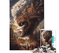 Jigsaw 1000 Piece A Masquerade Beyond Reality Stress Free Brain Teaser Uniform Size Well Cut Pieces Polished Gifts for Wall Decor (Size 38x26cm)