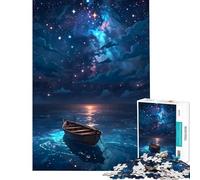 Jigsaw 1000 Piece A Silent Journey Under The Starry Night Relaxing Creative Play Toy Each Fragment Fits Perfectly Tight Sophisticated Gifts Idea (Size 50x75cm)