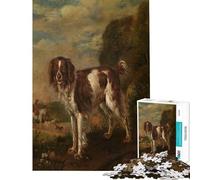 Jigsaw 1000 Piece A Spaniel Relaxing Creative Play Toy Each Fragment Fits Perfectly Tight Sophisticated Gifts Idea (Size 38x26cm)