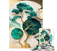Jigsaw 1000 Piece Abstract Bonsai Tree Art Stress Free Brain Teaser Uniform Size Well Cut Pieces Polished Gifts for Wall Decor (Size 38x26cm)