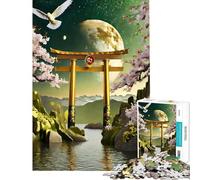 Jigsaw 1000 Piece Abstract Bonsai Tree Torii Boost Focus And Calm Your Mind Stable Fit No Shifting Pieces Chic Gifts for Home Styling (Size 38x52cm)