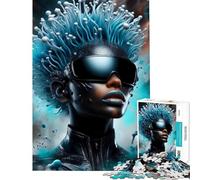 Jigsaw 1000 Piece Abstract Cyberpunk Boost Focus And Calm Your Mind Stable Fit No Shifting Pieces Chic Gifts for Home Styling (Size 38x26cm)