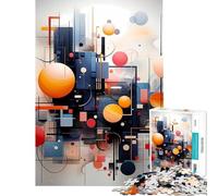 Jigsaw 1000 Piece Abstract Geometric Relaxing Creative Play Toy Each Fragment Fits Perfectly Tight Sophisticated Gifts Idea (Size 38x52cm)