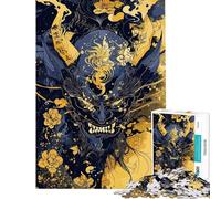 Jigsaw 1000 Piece Abstract Mask Japan Stress Free Brain Teaser Uniform Size Well Cut Pieces Polished Gifts for Wall Decor (Size 38x52cm)