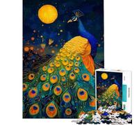 Jigsaw 1000 Piece Abstract Peacock Kintsugi Boost Focus And Calm Your Mind Stable Fit No Shifting Pieces Chic Gifts for Home Styling (Size 38x26cm)