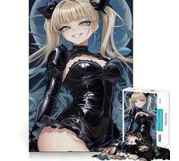 Jigsaw 1000 Piece Blonde Anime Girl Fine Edge Craft, Creative Skill Toy, Leisure Game Time, Birthday Decor Gift (38x26cm)