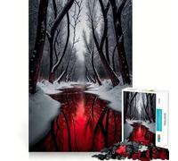 Jigsaw 1000 Piece Blood River Precise Fit Game, Logic Skill Play, Free Time Play, Birthday Fun Gift (38x52cm)