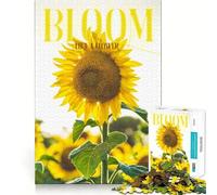 Jigsaw 1000 Piece Bloom Like A Flower Fine Edge Craft, Creative Skill Toy, Leisure Game Time, Birthday Decor Gift (38x52cm)