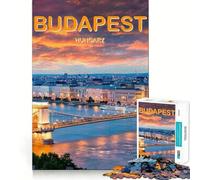 Jigsaw 1000 Piece Budapest Hungary Travel Ar Neat Cut Decor Logic Thinking Play Calm Game Time Xmas Decor Gift (38x26cm)