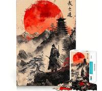 Jigsaw 1000 Piece Bushido Spirit Samurai Flawless Fit Art Mind Challenge Toy Downtime Game Fun Birthday Fun Gift (38x26cm)