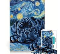 Jigsaw 1000 Piece Cane Corso Puppy Sleeping Flawless Fit Art Mind Challenge Toy Downtime Game Fun Birthday Fun Gift (38x26cm)