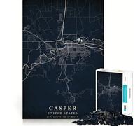 Jigsaw 1000 Piece Casper United States Flawless Fit Art Mind Challenge Toy Downtime Game Fun Birthday Fun Gift (38x26cm)