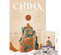 Jigsaw 1000 Piece China Puzzle For Teenagers Difficult Hard Difficult And Challenge Unique Birthday And Xmas Gifts (50x75cm)