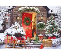 Otter House Gift Jigsaw Puzzle 1000 Piece - Christmas Cottage