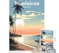 Jigsaw 1000 Piece Dominican Republic Travel Puzzle For Teenagers Difficult Hard Difficult And Challenge Unique Birthday And Xmas Gifts (38x26cm)