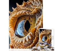 Jigsaw 1000 Piece Dragon Eye Close-up Puzzle For Teenagers Difficult Hard Difficult And Challenge Unique Birthday And Xmas Gifts (50x75cm)