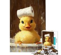 Jigsaw 1000 Piece Duck Bath Time Fun Puzzle For Teenagers Family Activities Fun Activities at Home Learning Educational Toys (Size 38x26cm)