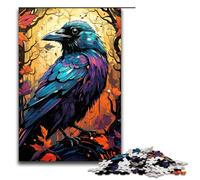 Jigsaw 1000 Piece for Adults Colorful Fantasy Crow Puzzle Hands on Game Unique Home Decor And Gifts 75x50cm