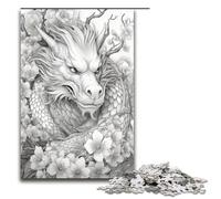 Jigsaw 1000 Piece for Adults Japanese Dragon Cherry Puzzle Hands on Game Unique Home Decor And Gifts 75x50cm
