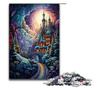 Jigsaw 1000 Piece for Adults Psychedelic Magic Winter Wonderland Puzzle Hands on Game Unique Home Decor And Gifts 75x50cm