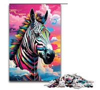 Jigsaw 1000 Piece for Adults Robot Zebra by SplattersLots of Thick Coloured Cloud Puzzle Hands on Game Unique Home Decor And Gifts 1000 PCS