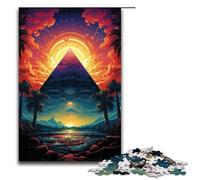 Jigsaw 1000 Piece for Adults The Colorful Psychedelia of Egypt’s Space Desert Puzzle Hands on Game Unique Home Decor And Gifts 75x50cm