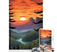 Jigsaw 1000 Piece Forests As Support Puzzle For Teenagers Family Activities Fun Activities at Home Learning Educational Toys (38x52cm)