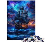 Jigsaw 1000 Piece Galactic Sail Voyage Puzzle For Teenagers Family Activities Fun Activities at Home Learning Educational Toys (38x26cm/1000pcs)