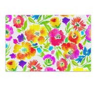 Jigsaw 1000 Piece Puzzles for Adults Vibrant Watercolor Flowers Pink Family Toy Artwork Unique Puzzle Gifts White Elephant Gifts Funny, 29.5x19.7 Inch