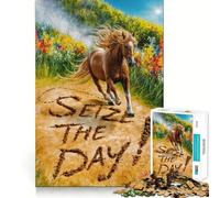 Jigsaw 1000 Piece Seize The Day Neat Cut Decor Logic Thinking Play Calm Game Time Xmas Decor Gift (50x75cm)