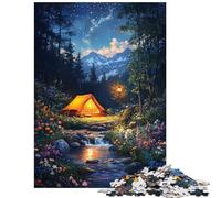 Jigsaw 1000 Piece Starry Night Retreat Educational Game Difficult Hard Toy Wall Decor Unique Gifts for Birthday And Christmas Size 75x50cm