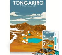 Jigsaw 1000 Piece Tongariro National Park Neat Cut Decor Logic Thinking Play Calm Game Time Xmas Decor Gift (50x75cm)