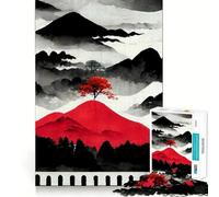Jigsaw 1000 Piece Tree Blossom Neat Cut Decor Logic Thinking Play Calm Game Time Xmas Decor Gift(38x26cm)
