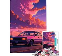 Jigsaw 1000 Pieces A Boy And His Dream Car Meditative Mind Challenge Toy Tight Joint No Falling Apart Heartwarming Birthday Pick (Size 50x75cm)