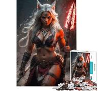 Jigsaw 1000 Pieces A Kitsune Barbarians Wrath Meditative Mind Challenge Toy Tight Joint No Falling Apart Heartwarming Birthday Pick (Size 38x52cm)