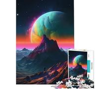 Jigsaw 1000 Pieces A Man Standing The Mount Meditative Mind Challenge Toy Tight Joint No Falling Apart Heartwarming Birthday Pick (Size 38x52cm)