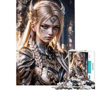 Jigsaw 1000 Pieces A Warrior of Undisclosed Meditative Mind Challenge Toy Tight Joint No Falling Apart Heartwarming Birthday Pick (Size 38x52cm)