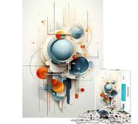 Jigsaw 1000 Pieces Abstract Art Expressionism Meditative Brain Play Toy Neat Fragment No Messy Bits Hilarious Entertainment for Game Days (Size 50x75cm)