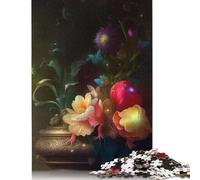 Jigsaw 1000 Pieces Art Flowers Jigsaw Puzzles Adults Difficulty Jigsaw Puzzles Family Games 1000pcs (75x50cm)