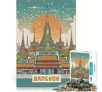 Jigsaw 1000 Pieces Bangkok Precise Joint Play Cognitive Game Toy Free Time Game Christmas Fun Gift (38x52cm)