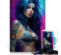 Jigsaw 1000 Pieces Beautiful Girl Sharp Joint Play Logic Puzzle Play Cozy Time Game Christmas Fun Gift (38x26cm)