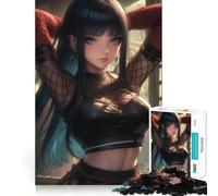 Jigsaw 1000 Pieces Beautiful Kunoichi Alley Accurate Cut Art Creative Brain Play Easy Play Game Xmas Art Display (50x75cm)