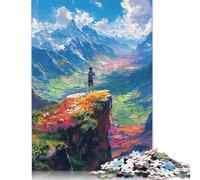 Jigsaw 1000 Pieces Beautiful Mountain Flowers Puzzle Jigsaw Adults Puzzles Jigsaw Education Game Educational Toys Gifts Jigsaw Puzzles 1000pcs (75x50cm)