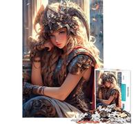 Jigsaw 1000 Pieces Beautiful Valkyrie Challenging To Complete Learning Educational Impossible Game for 14+ Puzzle Game Offered (50x75cm)