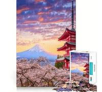 Jigsaw 1000 Pieces Beautiful View Mt Fuji Sharp Joint Play Logic Puzzle Play Cozy Time Game Christmas Fun Gift (38x52cm)