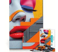 Jigsaw 1000 Pieces Beauty Is An Abstract Sharp Joint Play Logic Puzzle Play Cozy Time Game Christmas Fun Gift (50x75cm)