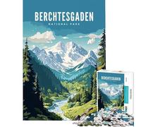 Jigsaw 1000 Pieces Berchtesgaden National Park Brain Intelligence Challenge Addictive Toys Family Games Suitable for Couples Art Work Gifts (size 38x26cm)